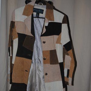 Patchwork suede jacket